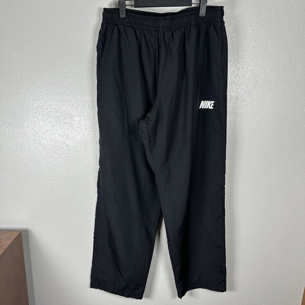 Nike Track Pants Men's Size XXL Black Season Warm Up Lined Ankle Zip Gym 545364